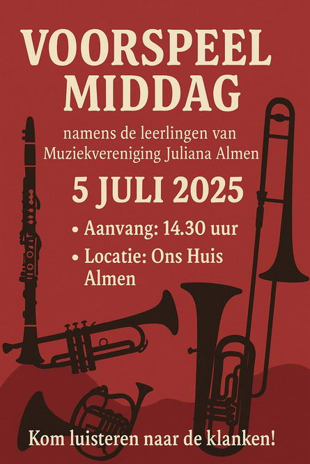 Voorspeelmiddag 05-07-2025